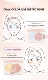 JUDYDOLL Dual Color Combination Blush - Kiyoko Beauty