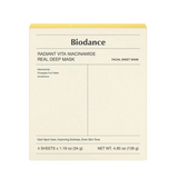 Biodance Radiant Vita Niacinamide Real Deep Mask (4 PCs)