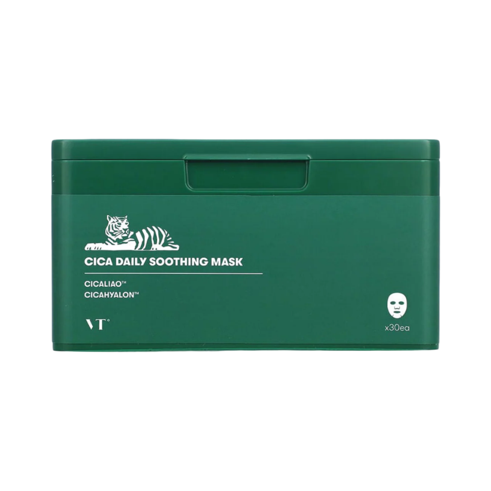 VT CICA DAILY SOOTHING MASK 30枚入り 6セット CICA Daily Soothing Mask VT Cosmetics | Calma Diaria