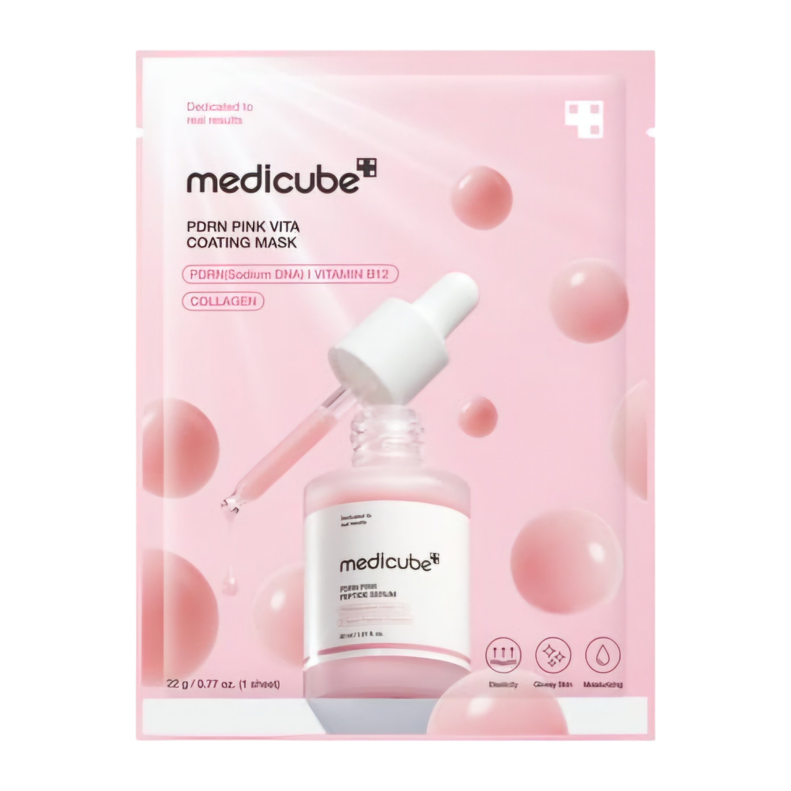 Medicube PDRN Pink Vita Coating Mask (1 PC) | Kiyoko Beauty