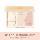 JUDYDOLL Dual-Color Highlighter Palette - Kiyoko Beauty