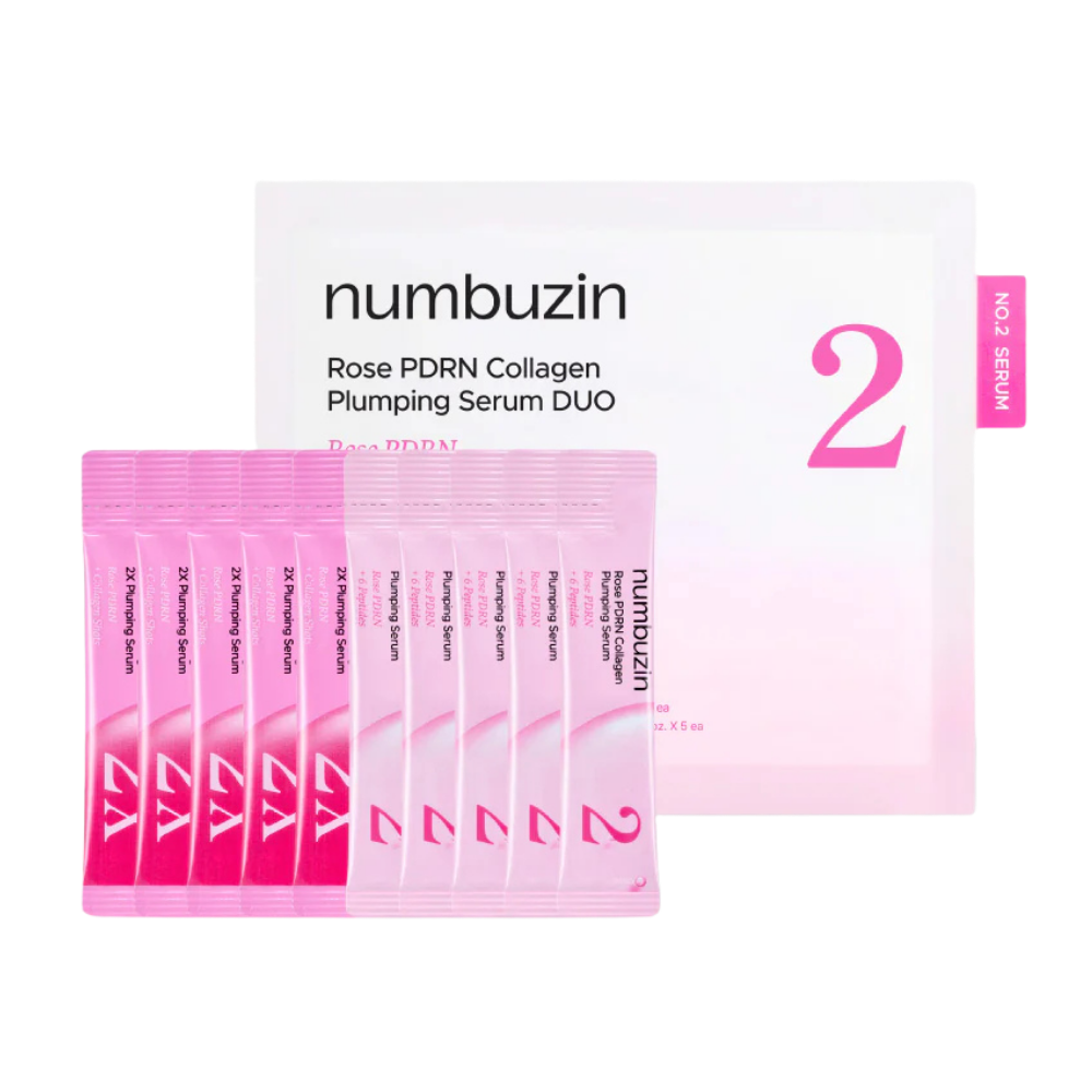 numbuzin No.2 Rose PDRN Collagen Plumping Serum Duo (1.2ml x 10