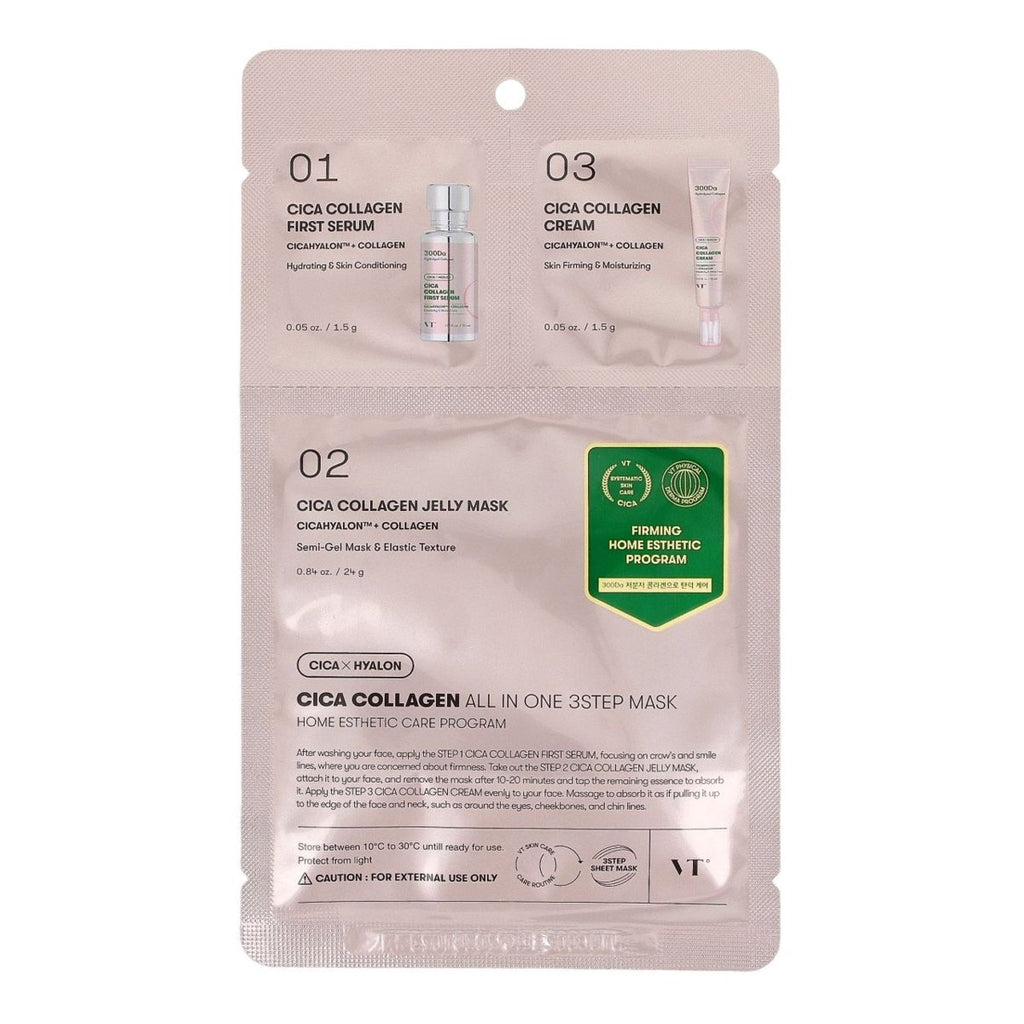 VT Cica Collagen All-In-One 3-Step Mask (1pc) | Kiyoko Beauty