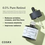 COSRX The Retinol 0.5 Oil (20ml) - Kiyoko Beauty