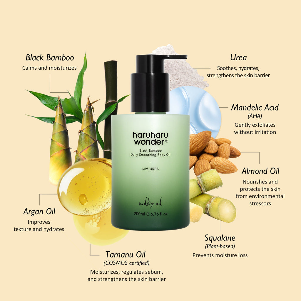 Haruharu Wonder Black Bamboo Daily Soothing Body Oil (200ml)