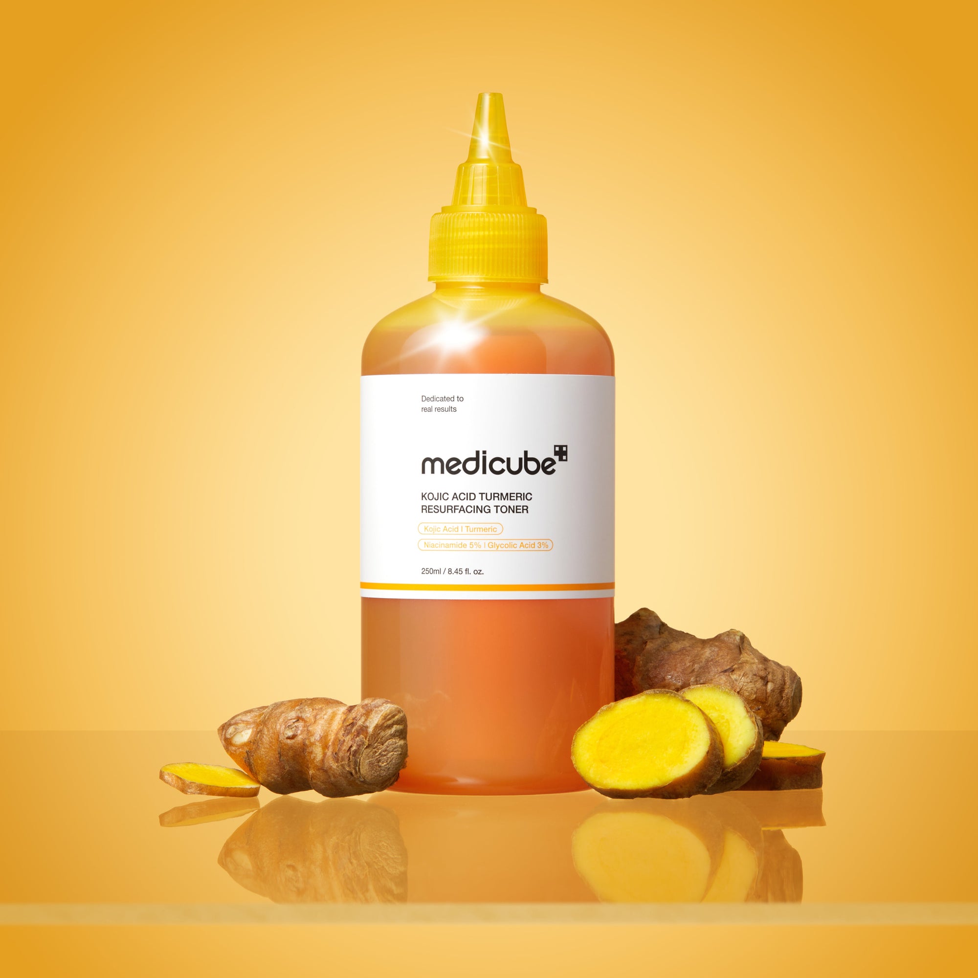 Medicube Kojic Acid Turmeric Resurfacing Toner (250ml) - Kiyoko Beauty