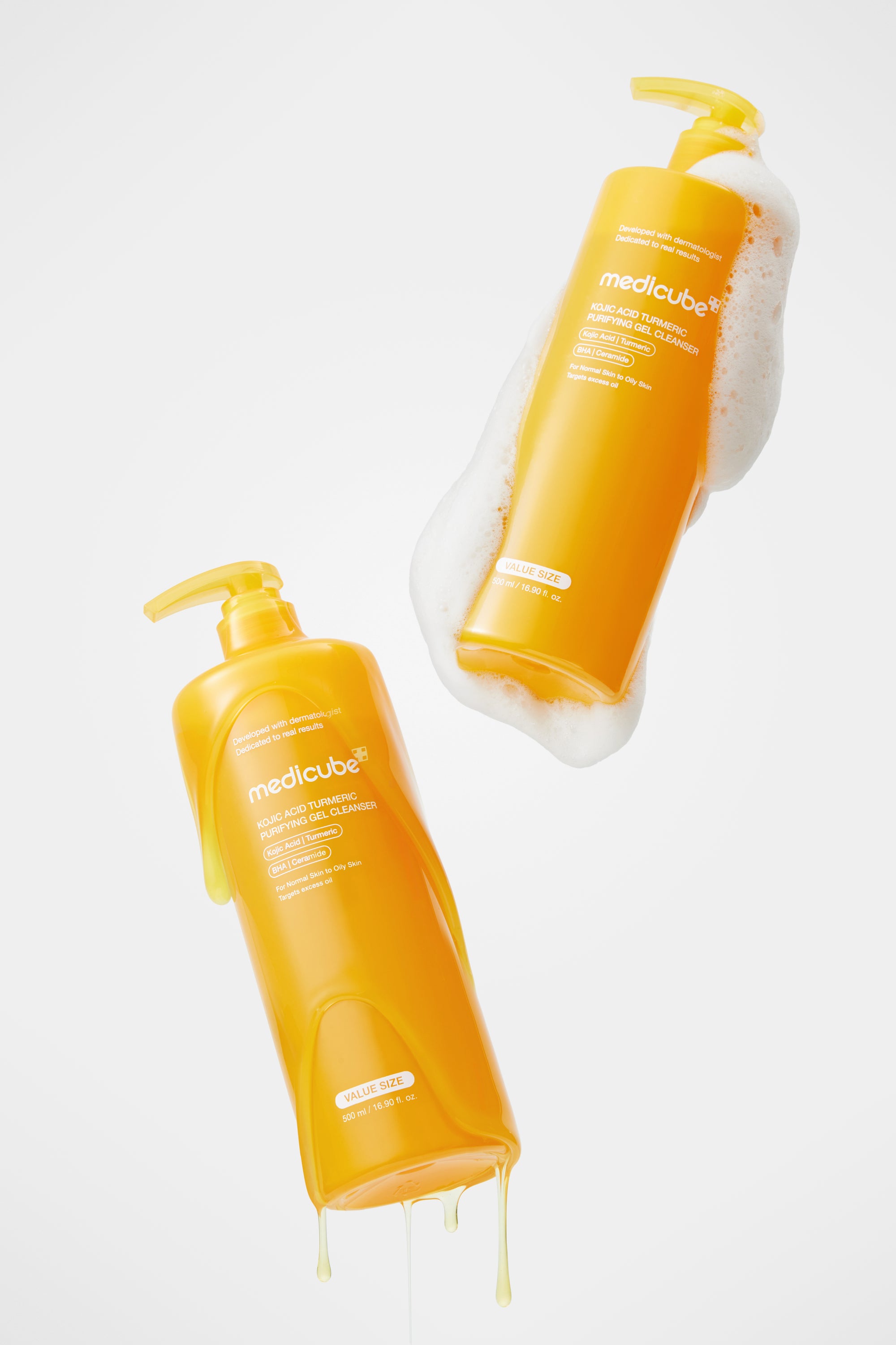 Medicube Kojic Acid Turmeric Purifying Gel Cleanser (500ml)