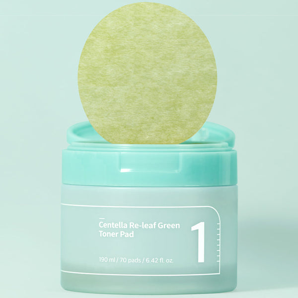 numbuzin No.1 Centella Re-Leaf Green Toner Pad (70 PCs)