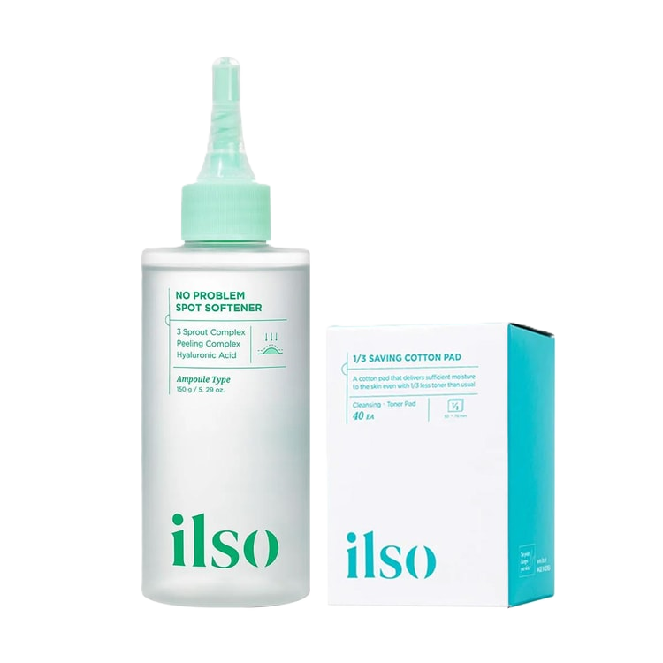 ILSO No Problem Spot Softener + 1/3 Saving Cotton Pad - Kiyoko Beauty