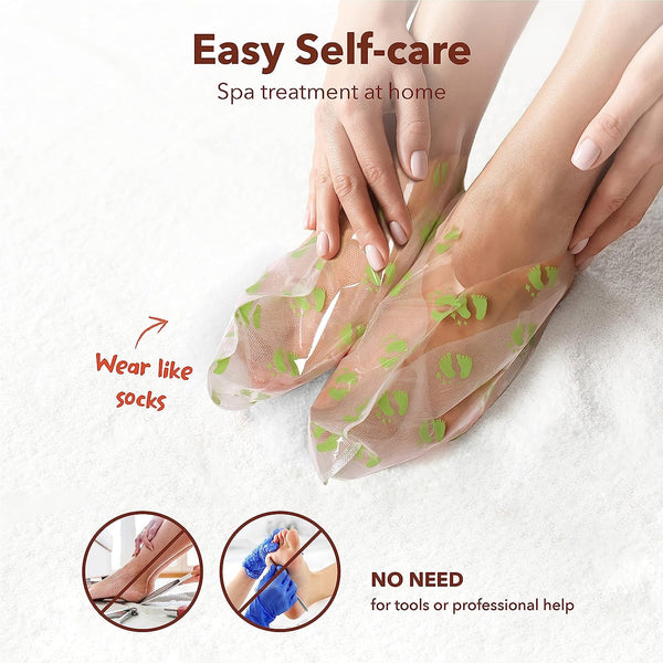 PUREDERM Exfoliating Foot Mask (1 pair) - Kiyoko Beauty
