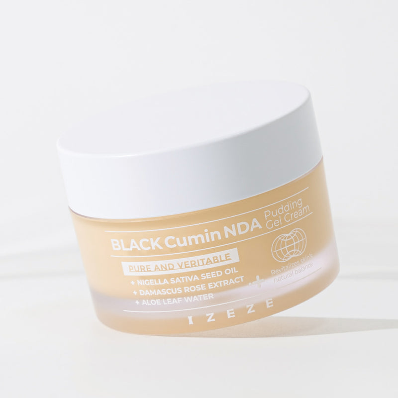 IZEZE Black Cumin NDA Pudding Gel Cream (50ml) - Kiyoko Beauty