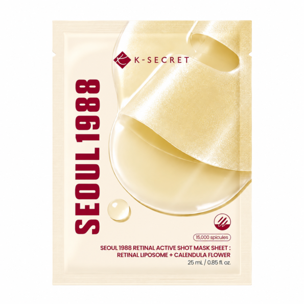 K-SECRET SEOUL 1988 Retinal Active Shot Mask Sheet (10pcs) - Kiyoko Beauty