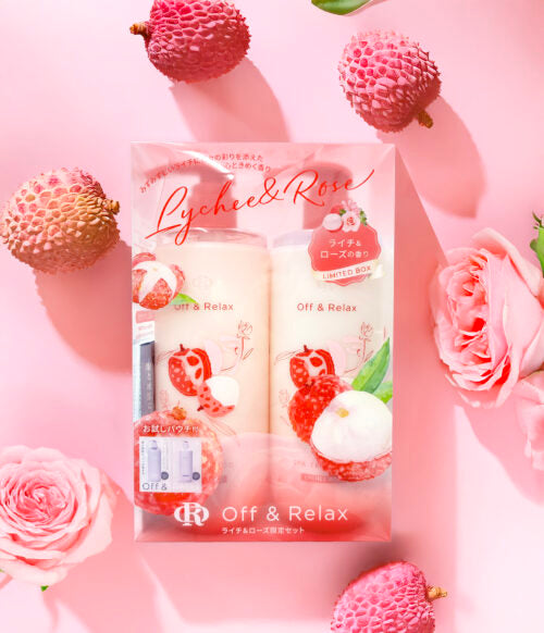 OFF & RELAX Spa Shampoo + Hair Treatment Lychee & Rose Limited Set (2x460ml)