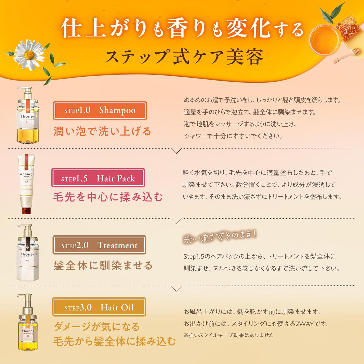 &honey Melty Moist Shine Hair Oil 3.0 (100ml) | Kiyoko