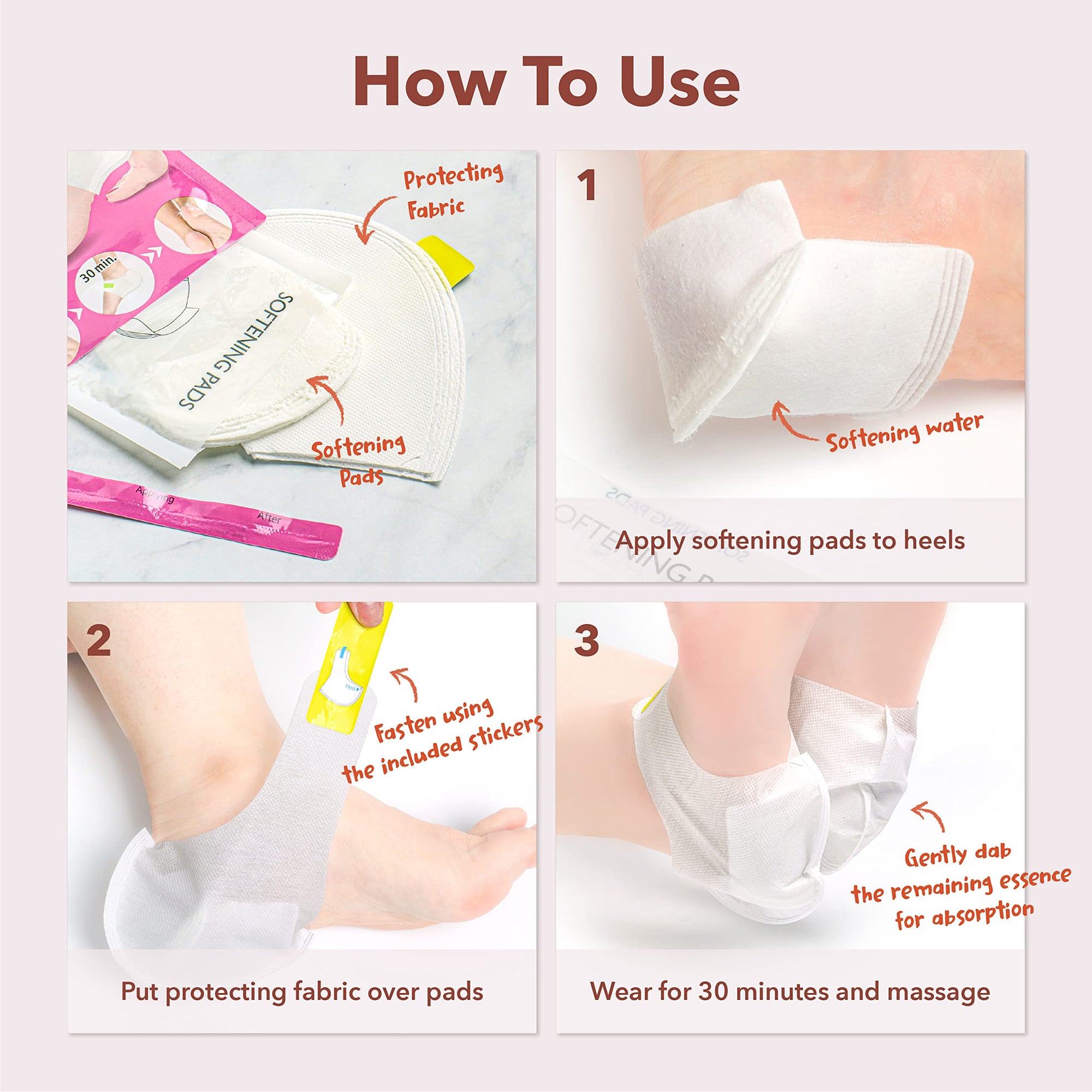 PUREDERM Instant Softening Heel Mask (1 pair) - Kiyoko Beauty