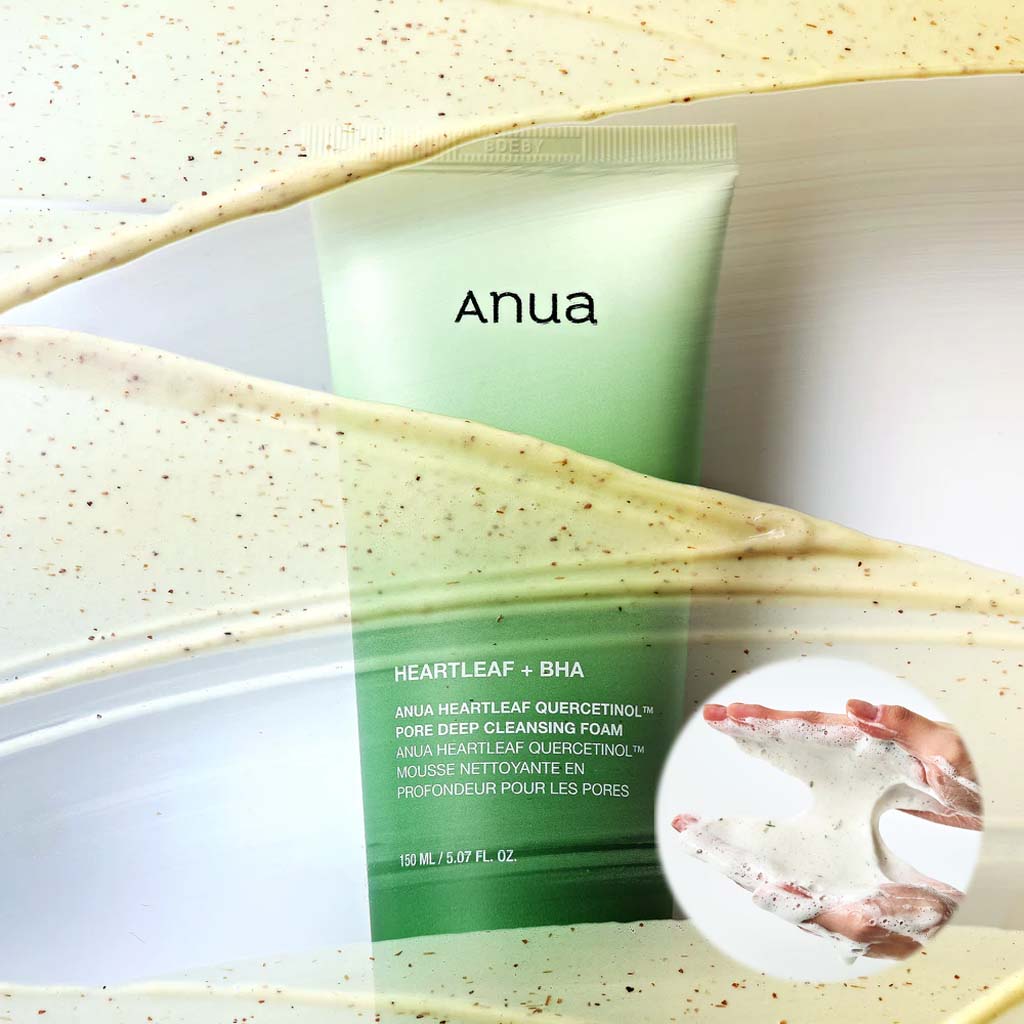 ANUA Heartleaf Quercetinol Pore Deep Cleansing Foam - Kiyoko Beauty