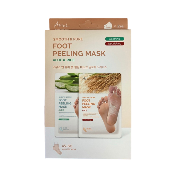 ARIUL Smooth & Pure Foot Peeling Aloe & Rice Mask (2 Pairs)