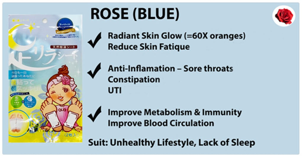 Ashirira Foot Relax Sheet: Rose