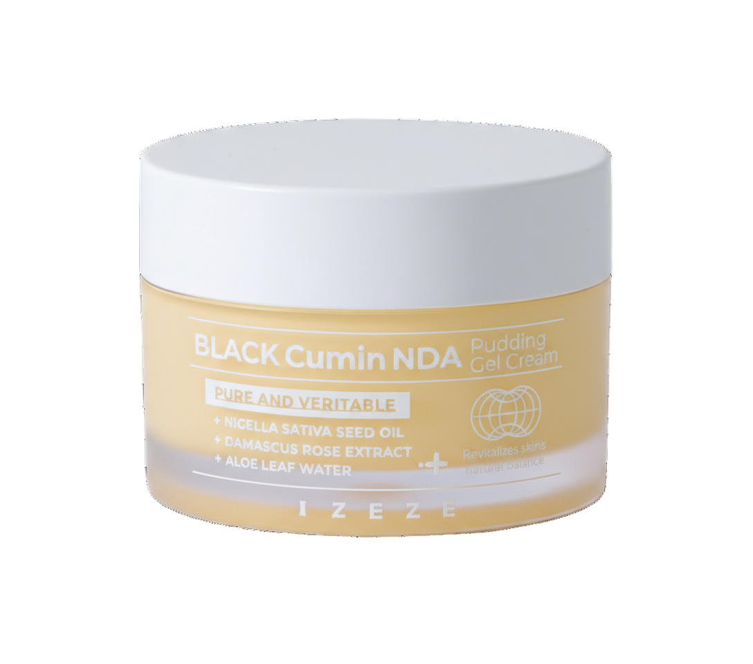 IZEZE Black Cumin NDA Pudding Gel Cream (50ml) - Kiyoko Beauty