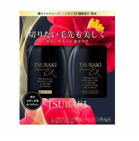 Shiseido Tsubaki Premium EX Damage Care & Repair Shampoo & Conditioner Set (2x400ml) - Kiyoko Beauty