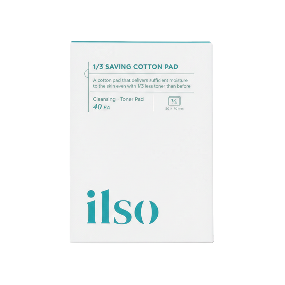 ILSO 1/3 Saving Cotton Pad (40 Sheets) - Kiyoko Beauty