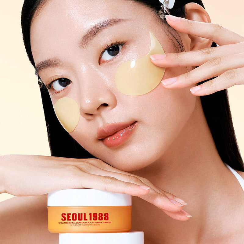 K-SECRET SEOUL 1988 Retinal Glow Eye Patch: RETI-NAD + Turmeric (60pcs) - Kiyoko Beauty