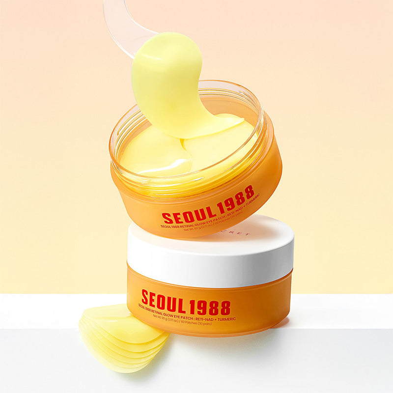 K-SECRET SEOUL 1988 Retinal Glow Eye Patch: RETI-NAD + Turmeric (60pcs) - Kiyoko Beauty