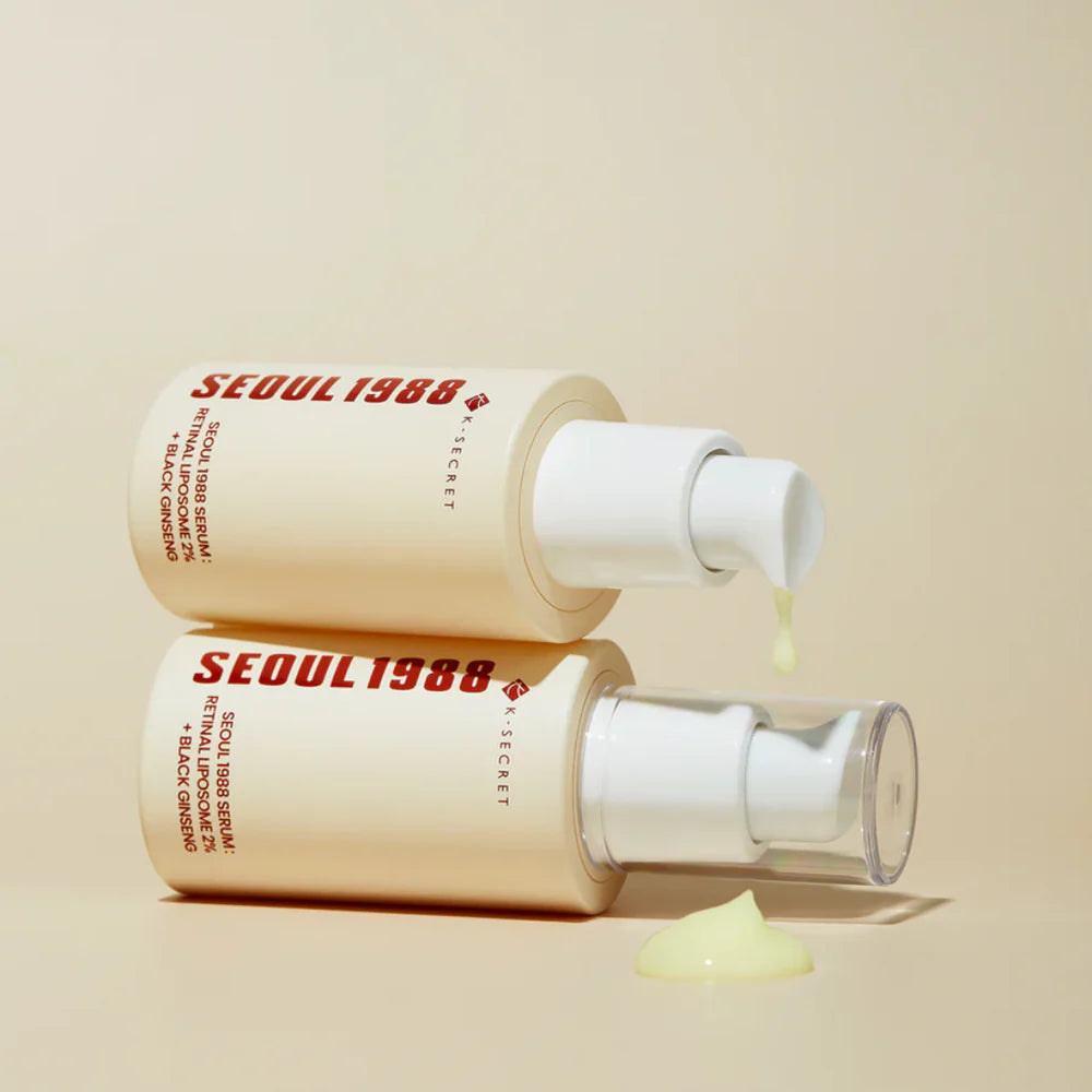 KSECRET SEOUL 1988 Serum: Retinal Liposome 2% + Black Ginseng (30ml) - Kiyoko Beauty