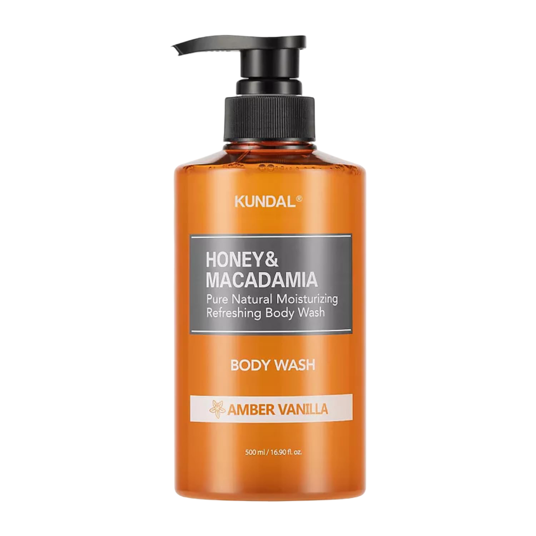 KUNDAL Honey & Macadamia Pure Body Wash (500ml) - Kiyoko Beauty