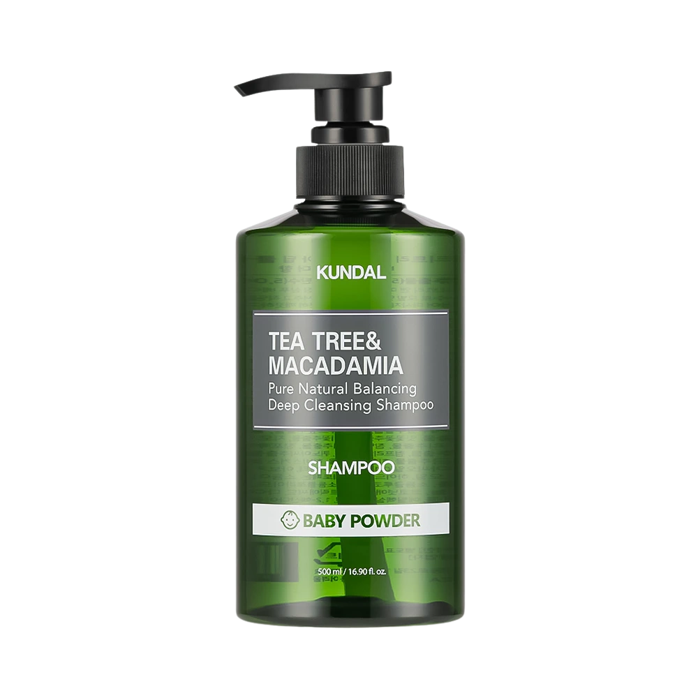 KUNDAL Tea Tree & Macadamia Deep Cleansing Shampoo (500ml) - Kiyoko Beauty