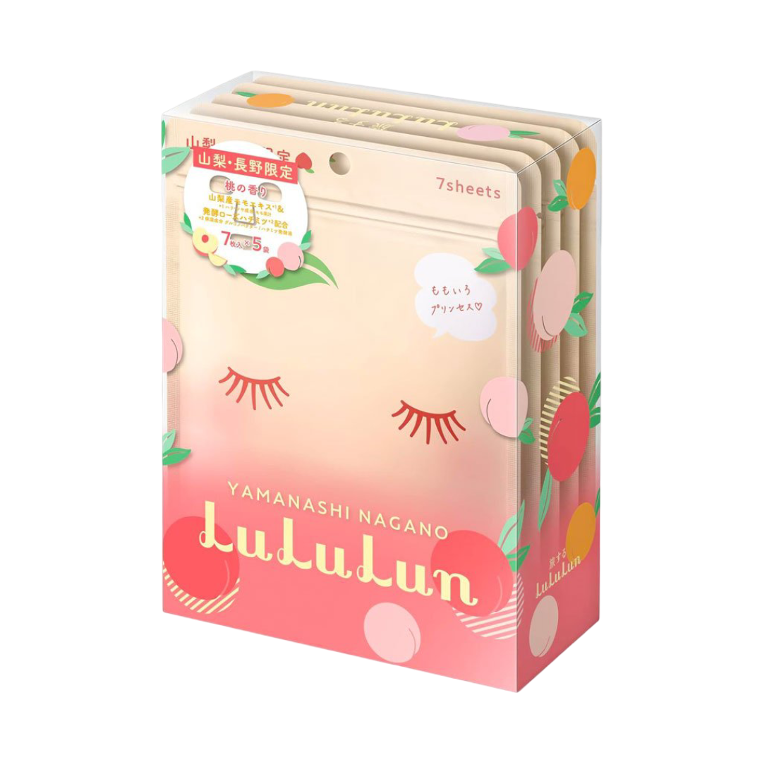 LULULUN Premium Yamanashi Nagano Peach Face Mask - Kiyoko Beauty