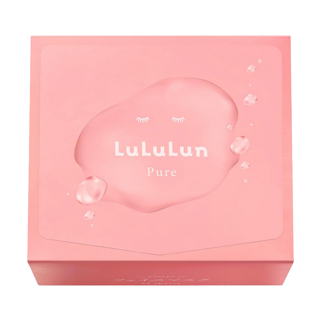 LULULUN Pure Everys Pink Face Mask - Kiyoko Beauty