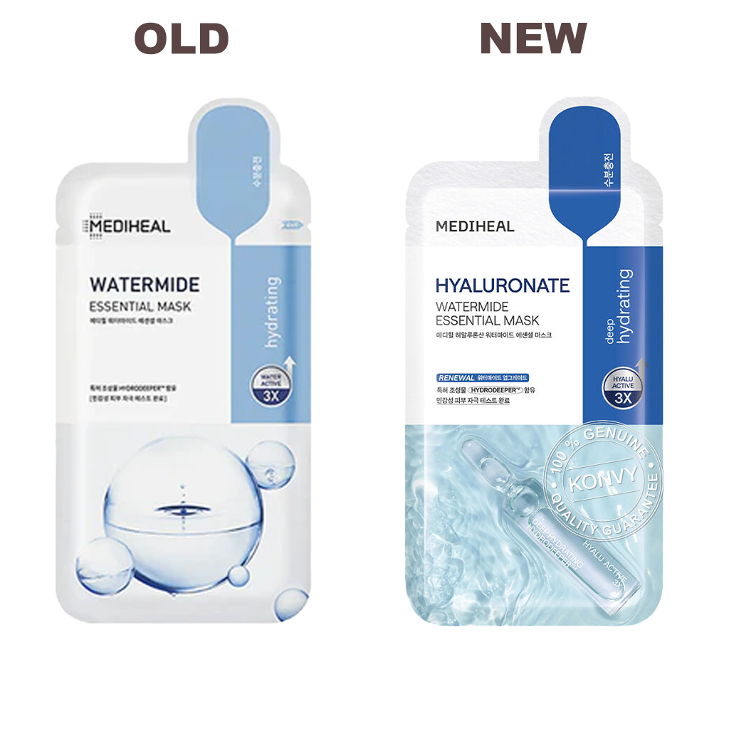 MEDIHEAL Hyaluronate Watermide Essential Mask (10pcs) - Kiyoko Beauty
