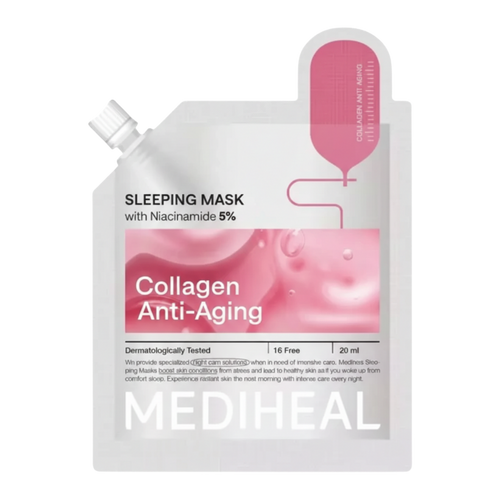 【タイム】Cream & Collagen Mask MEDIHEAL Collagen Anti-Aging Sleeping Mask (20ml) | Kiyoko Beauty