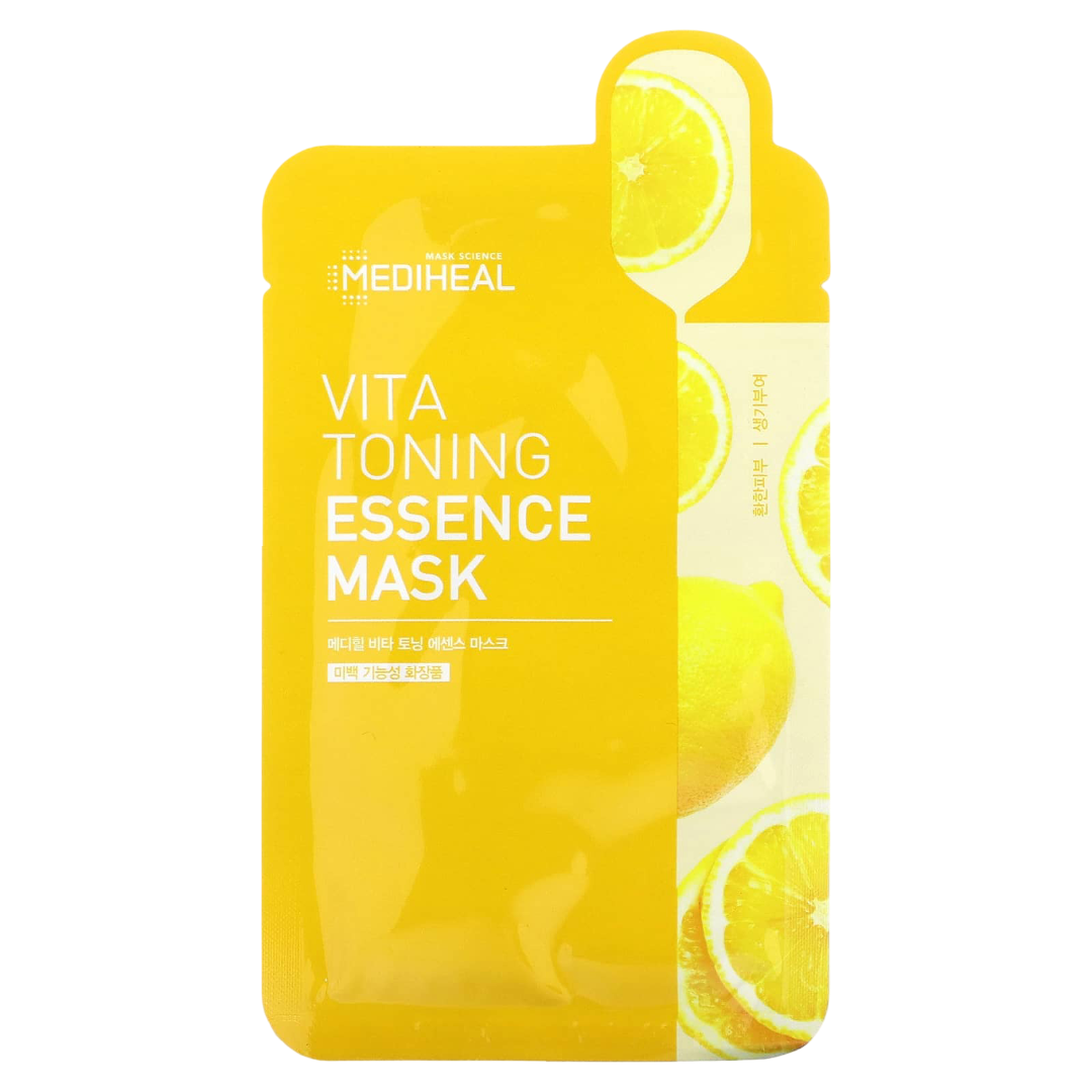MEDIHEAL Vita Toning Essence Mask (5 PCs) - Kiyoko Beauty