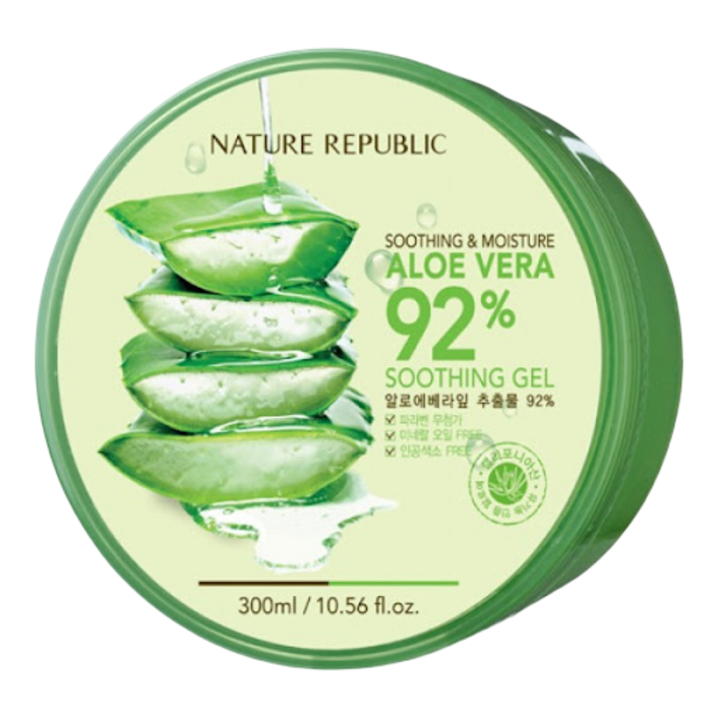 NATURE REPUBLIC Aloe Vera 92% Soothing Gel Tub (300ml) - Kiyoko Beauty