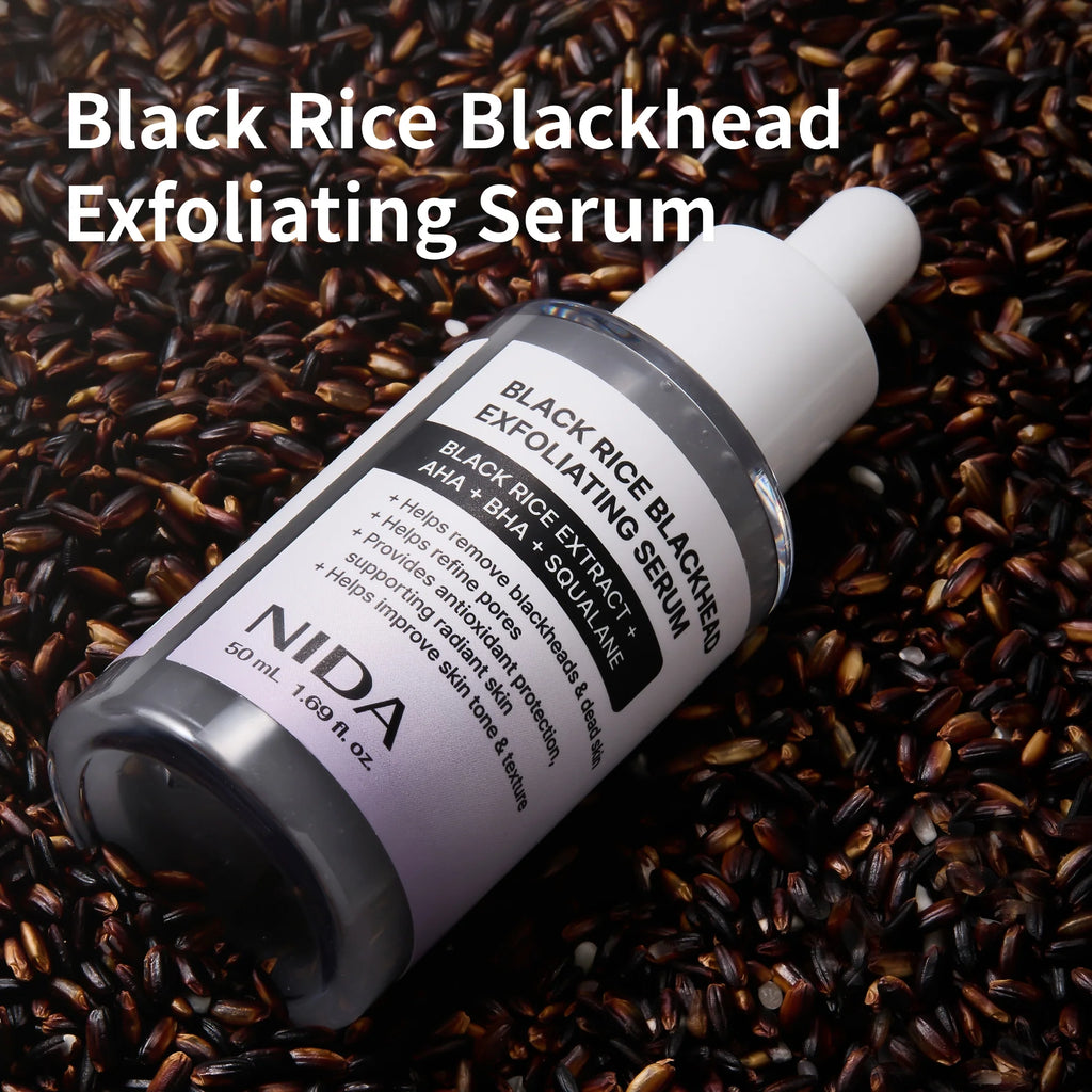 NIDA Black Rice Blackhead Exfoliating Serum (50ml)