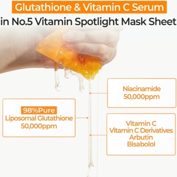 numbuzin No.5+ Glutathione Vitamin Concentrated Mask