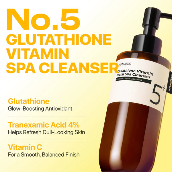 numbuzin No.5+ Glutathione Vitamin Facial Spa Cleanser (200ml)