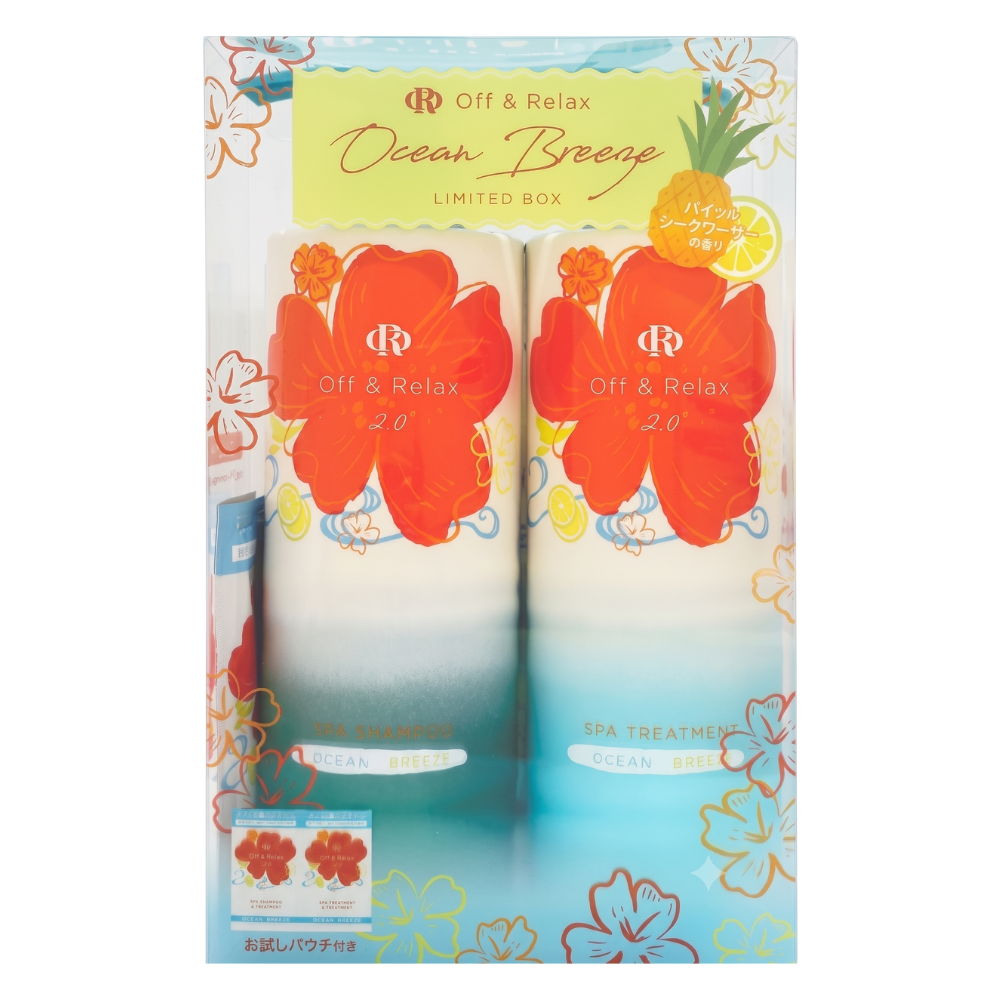 OFF & RELAX Spa Shampoo + Hair Treatment Ocean Breeze Set (2x460ml)
