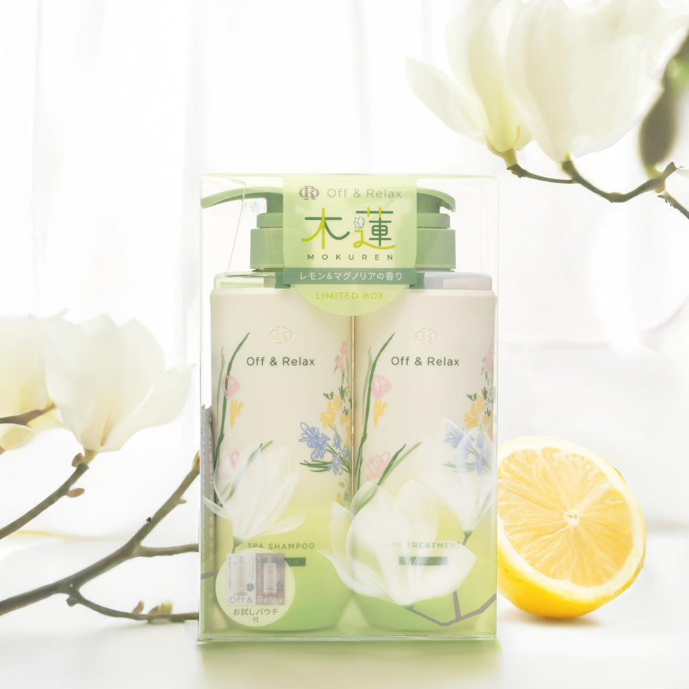 OFF & RELAX Spa Shampoo + Hair Treatment Lemon & Magnolia Limited Set (2x460ml) - Kiyoko Beauty