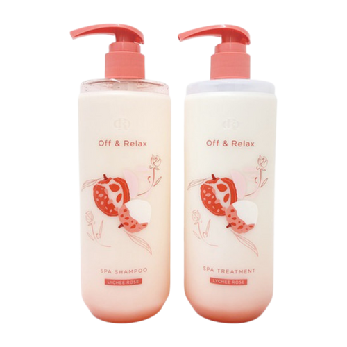 京極SHAMPOO & TREATMENT とフォームセット OFF & RELAX Spa Shampoo + Hair Treatment Lychee & Rose Limited Set