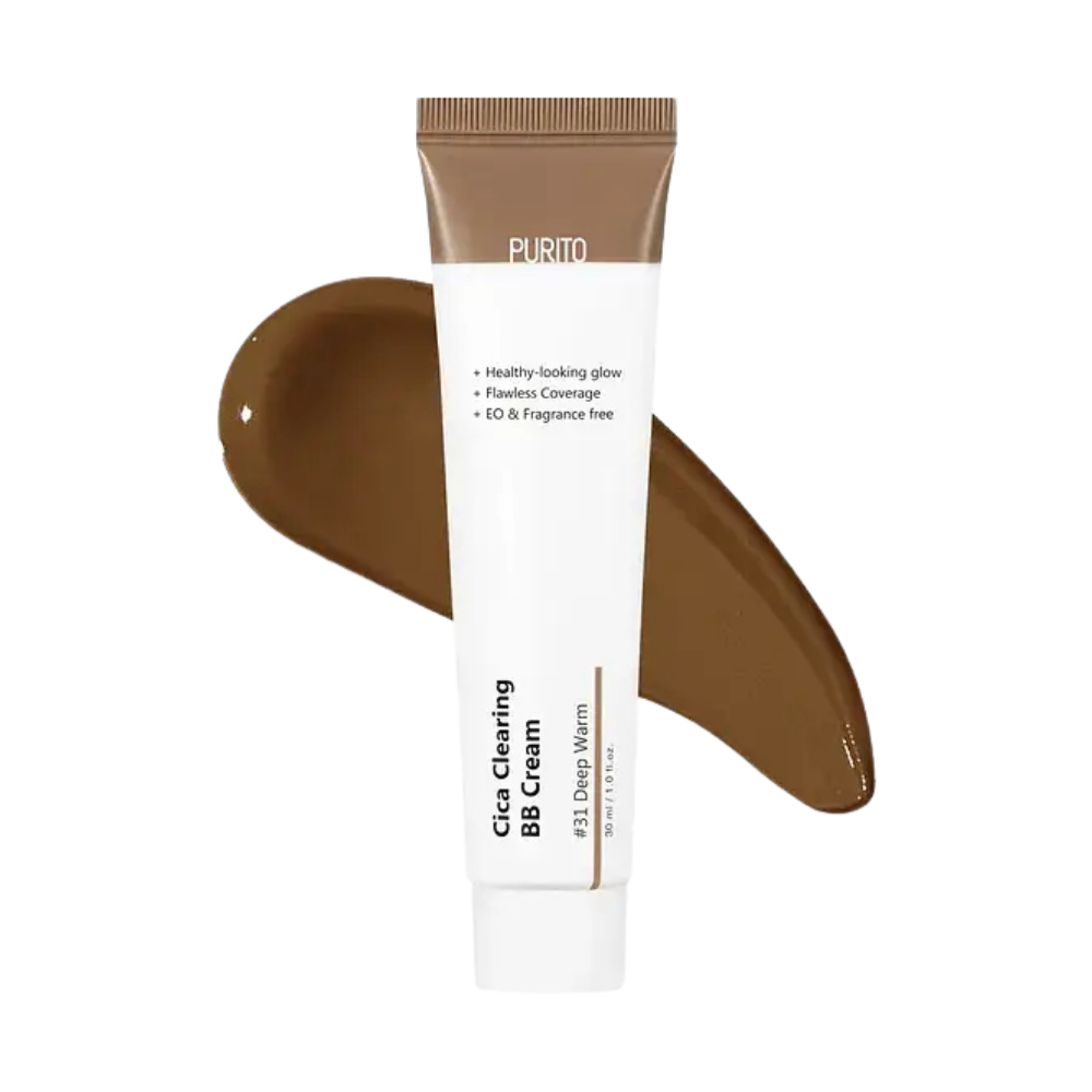 PURITO Cica Clearing BB Cream (30ml) - #31 Deep Warm - Kiyoko Beauty