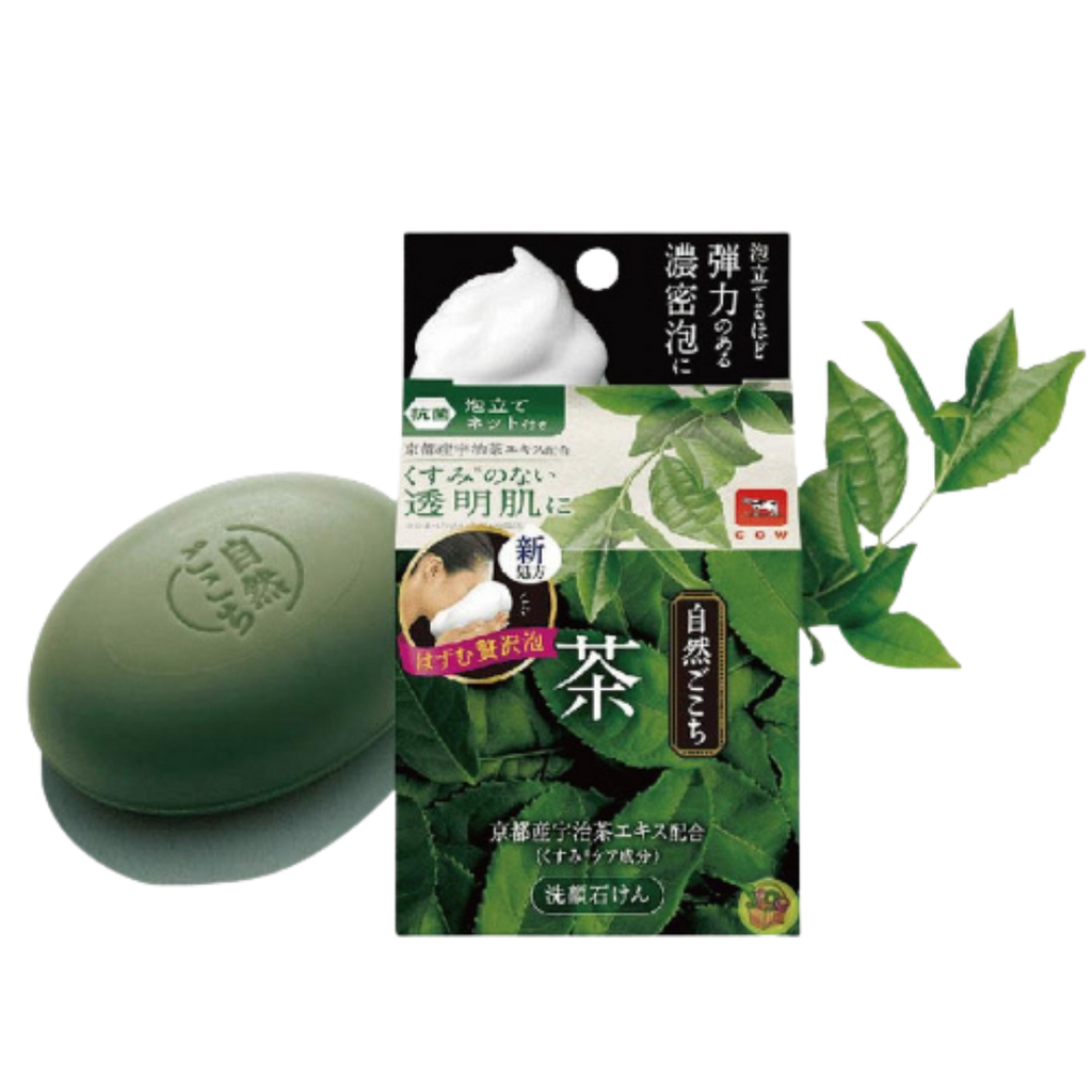COW BRAND Shizen Gokochi Facial Cleansing Bar Soap (80g) - Kiyoko Beauty