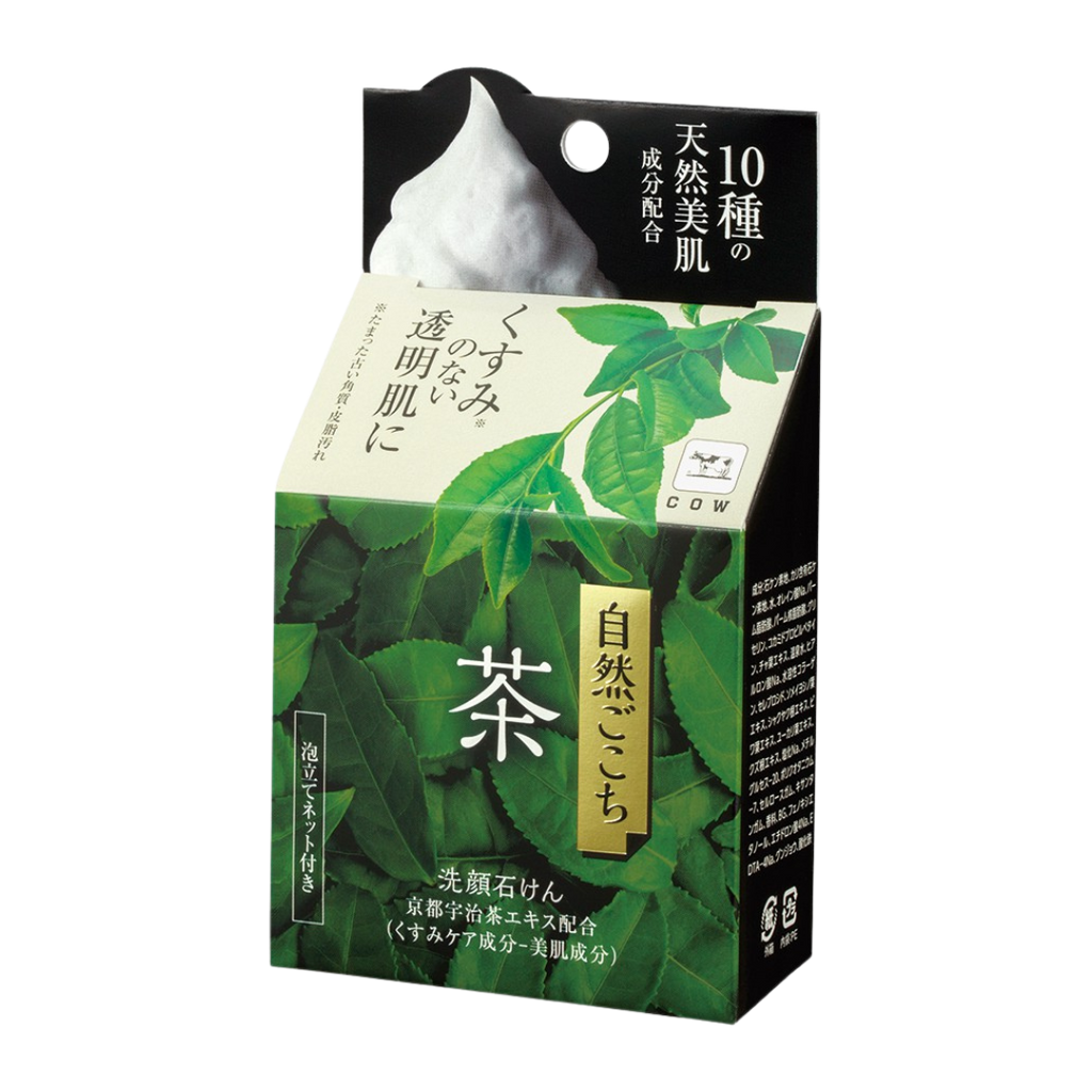 COW BRAND Shizen Gokochi Facial Cleansing Bar Soap (80g) - Kiyoko Beauty