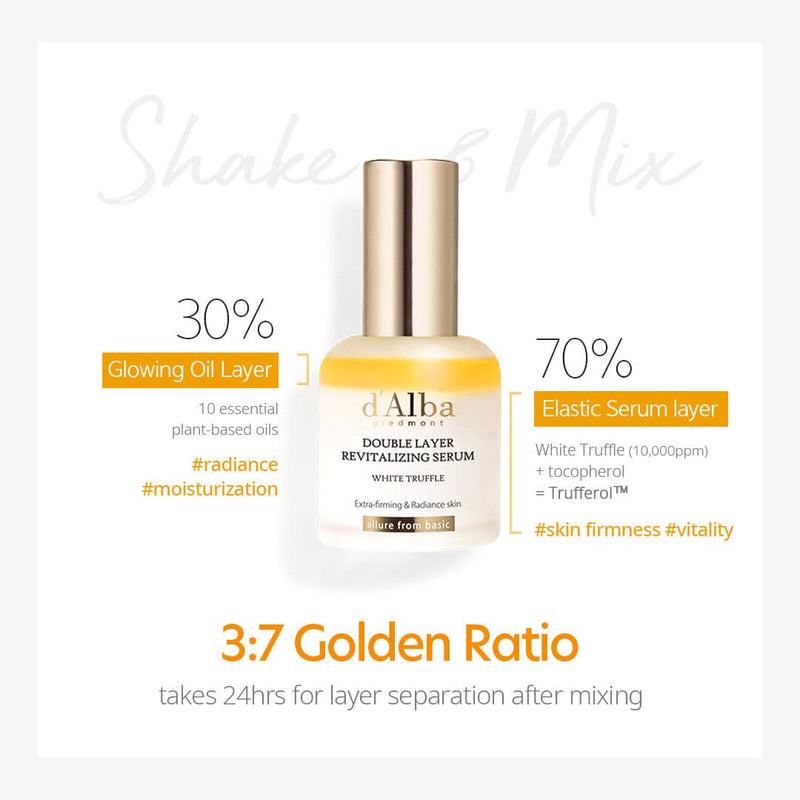 d'Alba White Truffle Double Layer Revitalizing Serum (30ml)