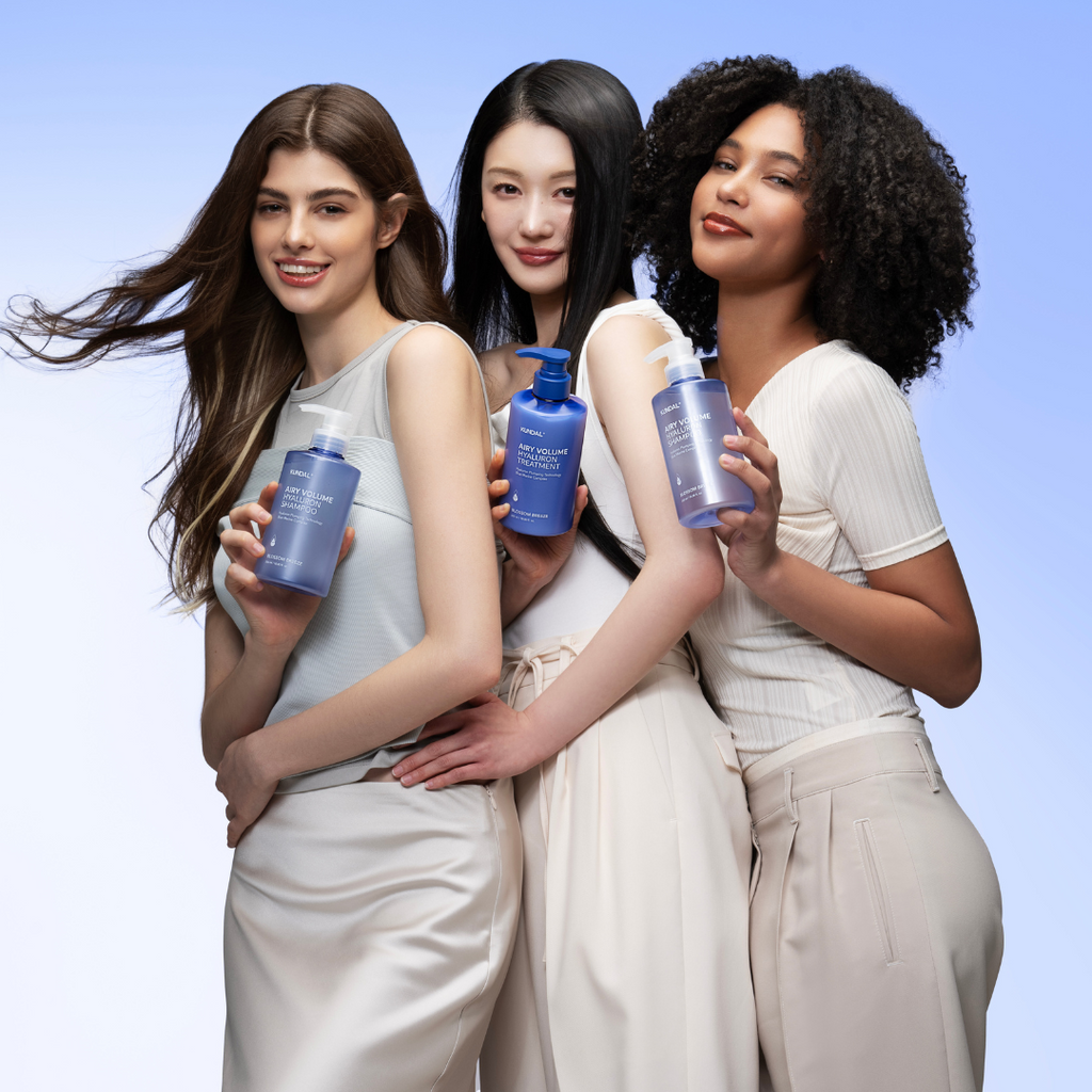KUNDAL Airy Volume Hyaluron Hair Care Set (2x300ml) - Kiyoko Beauty