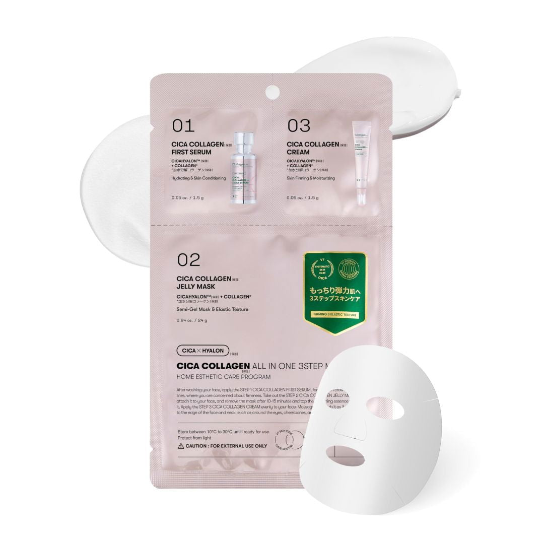 VT Cica Collagen All-In-One 3-Step Mask (1pc) | Kiyoko Beauty