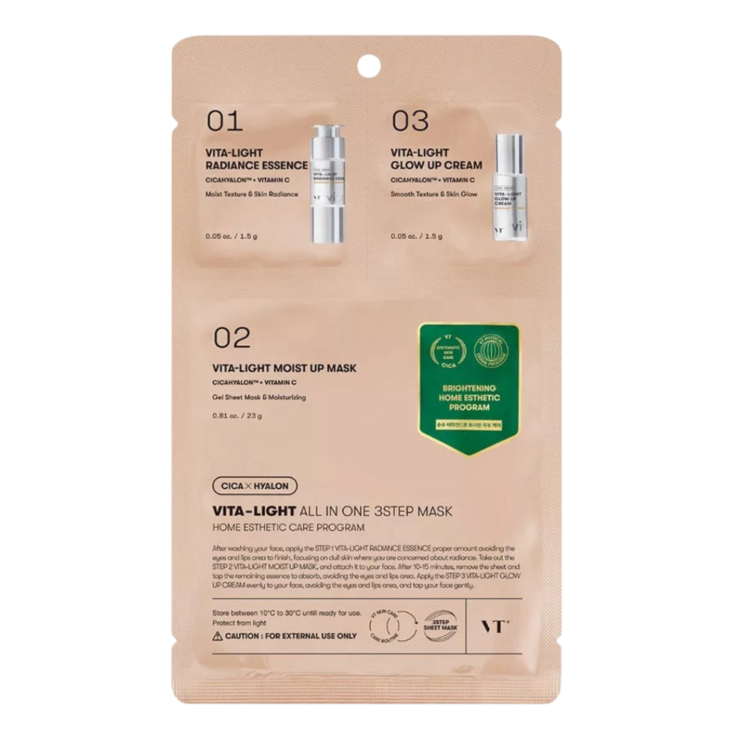 VT Vita Light All-In-One 3-Step Mask (1 PC) - Kiyoko Beauty
