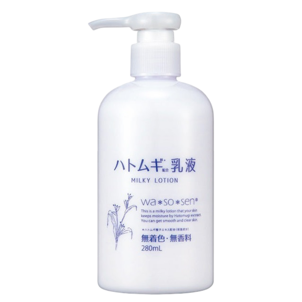 Wasosen Hatomugi Milky Lotion (280ml) | Kiyoko Beauty
